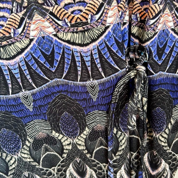 NWT, Solar Multi Pattern and Colorful Long Sleeve Midi Dress, Size 42 (10) - Picture 4 of 8